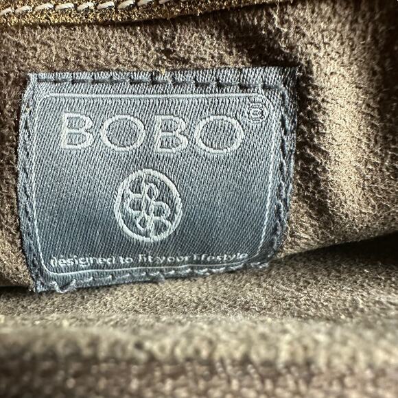 Bobo Brown Waxed Suede Leather Crossbody Phone Bag Woven Design Small Purse - Picture 8 of 8